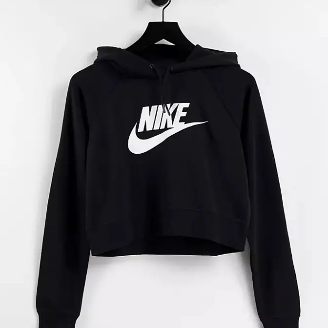 Nike Swoosh Crop Hoodie Where To Buy CJ6327 010 The Sole Supplier