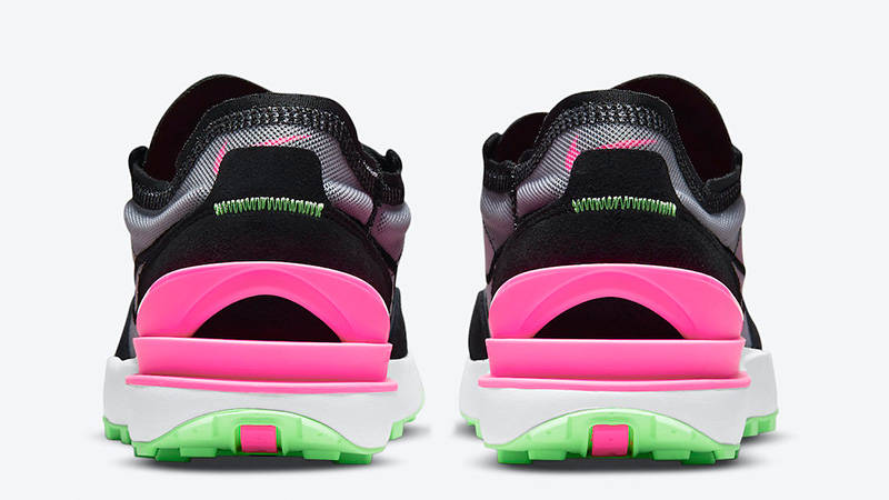 pink and green nike waffle
