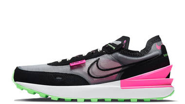 Nike Waffle One Black Green Pink