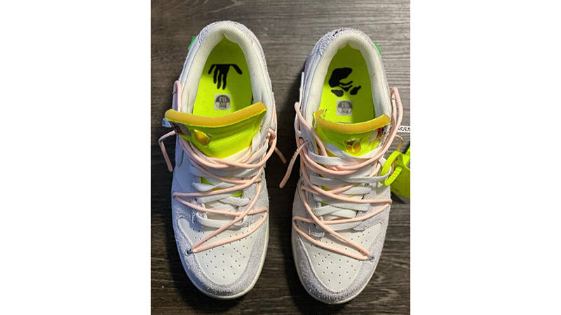 dunk low off white lot 12