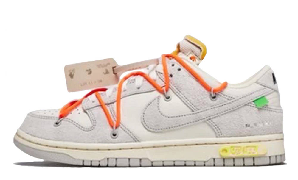 Off-White x Nike Dunk Low White Grey Lot 11