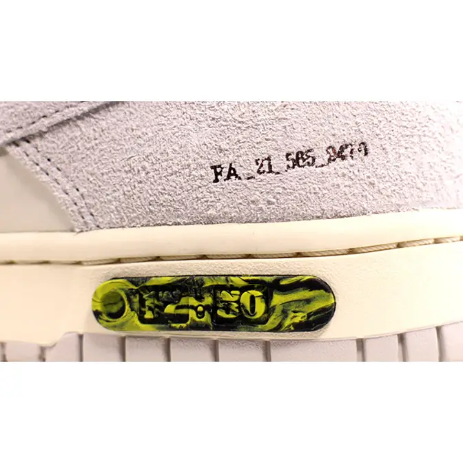 Off-White x Nike Dunk Low White Grey Lot 17 | Where To Buy