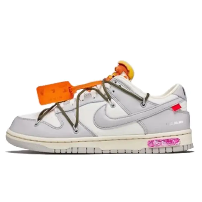 Off-White x Nike Dunk Low White Grey Lot 22 | Where To Buy | DM1602-124 ...