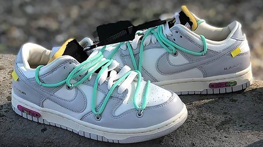 Off-White x Nike Dunk Low White Grey Lot 4 | Where To Buy | DM1602-113 ...