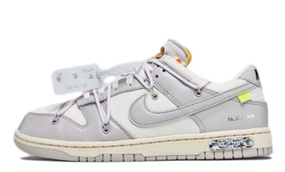 Off-White x Nike Dunk Low White Grey Lot 49 | Where To Buy