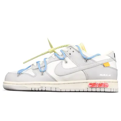 Off-White x Nike Dunk Low White Grey Lot 5 | Where To Buy | DM1602-113 ...