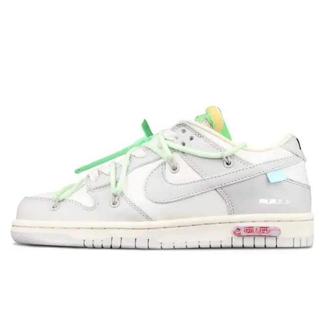 Off-White x Nike Dunk Low White Grey Lot 7 | Where To Buy | DM1602-108 ...
