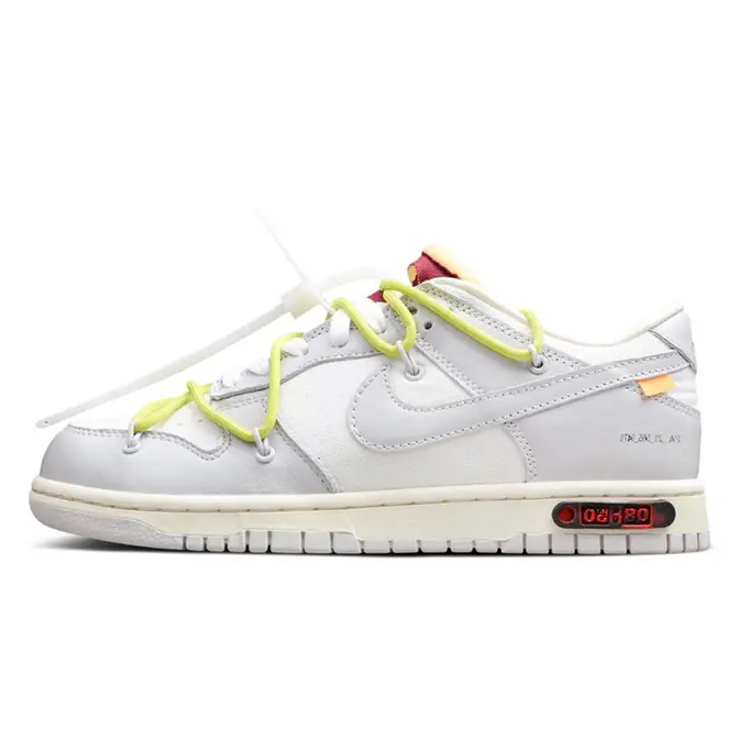 Off-White x Nike Dunk Low White Grey Lot 8 | Where To Buy | DM1602-106 ...