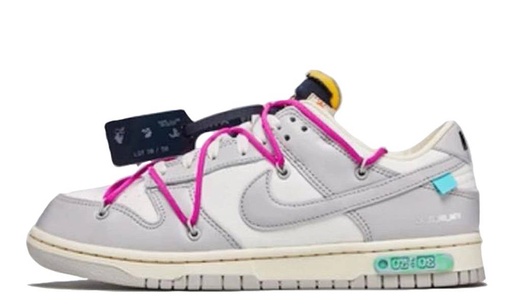 Off-White Nike Dunk Low White Pink Lot 30 Where Buy DM1602-122 | The Sole Supplier