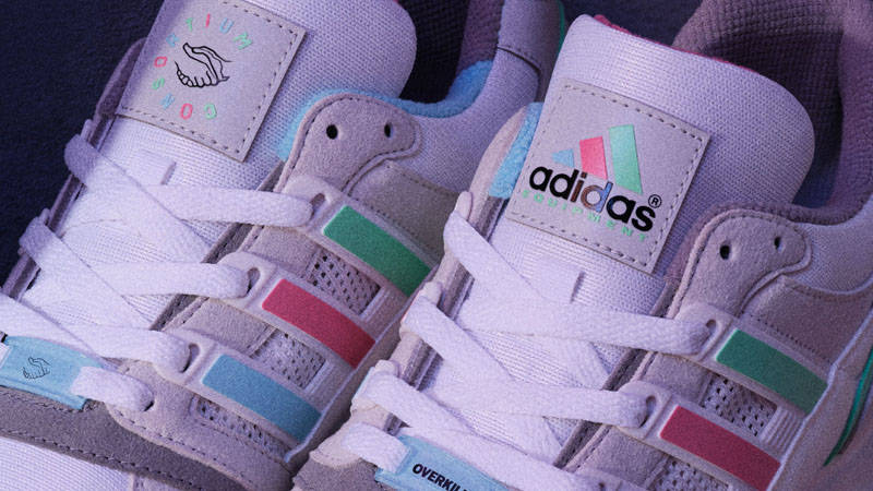 Overkill x adidas EQT CSG 91 Pastel First Look Closeup