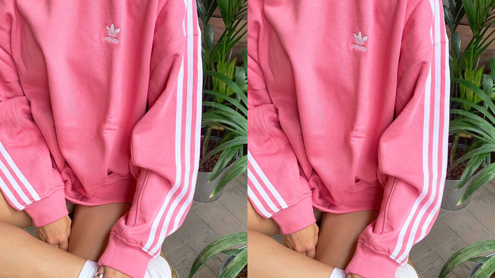 pink adidas sweatshirt