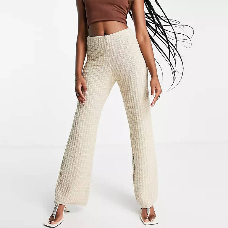 Pretty Lavish Crochet Wide Leg Trouser