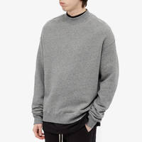 Represent Blank Crew Sweatshirt Grey Melange Front
