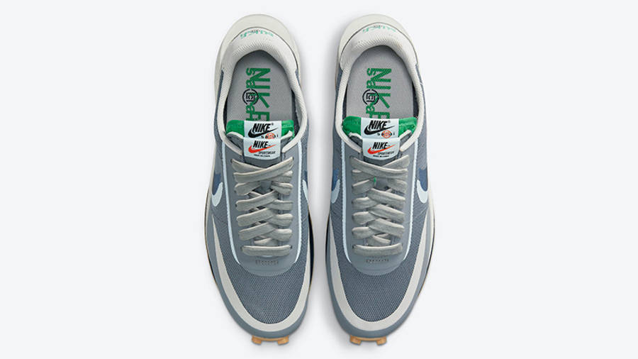 CLOT x sacai x Nike LDWaffle Grey Blue | Raffles & Where To Buy
