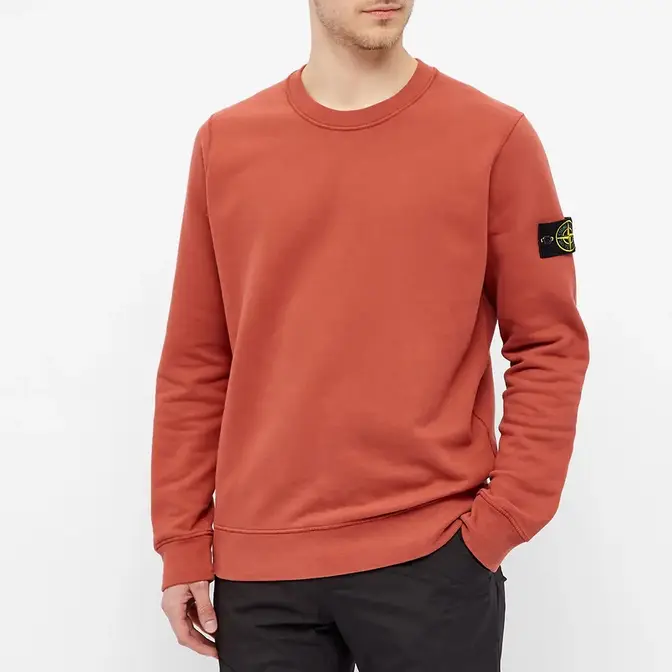 Stone island cheap red sweatshirt