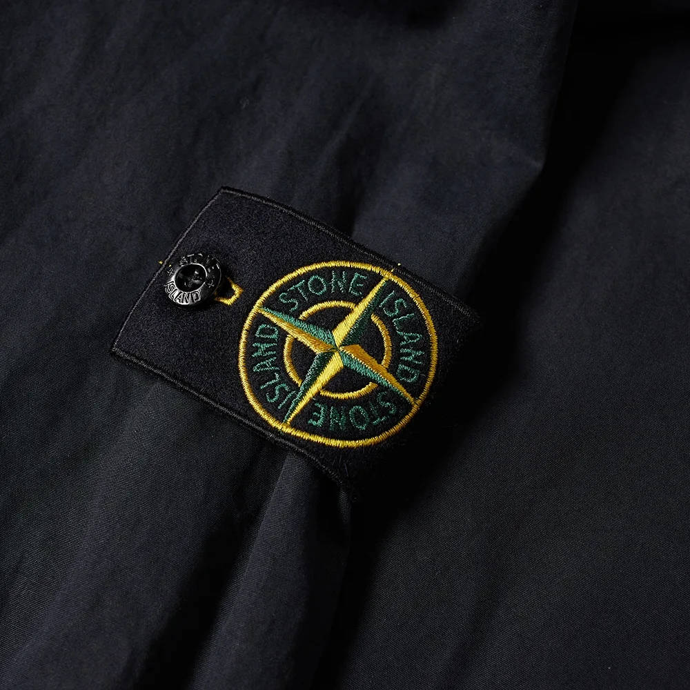 Stone Island Zip Pocket Garment Dyed Overshirt - Navy | The Sole Supplier