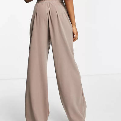 Stradivarius Wide Leg Relaxed Dad Trousers
