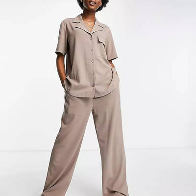 Stradivarius Wide Leg Relaxed Dad Trousers
