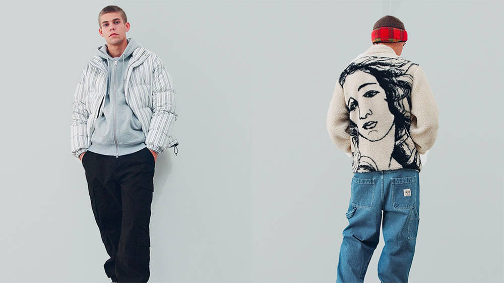 Image via Stussy / Liam Macrae Stüssy Embrace a Variety of Stripes and Prints for FW21