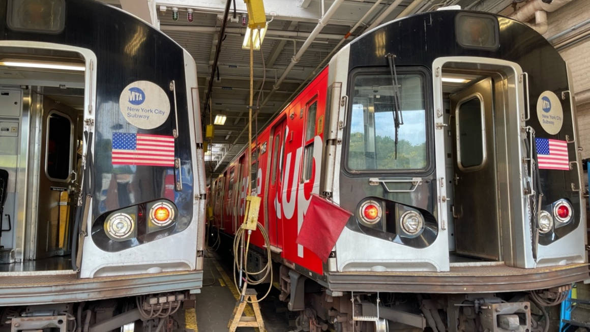 Supreme's Iconic Box Logo Adorns a NYC Subway Train for FW21 | The 