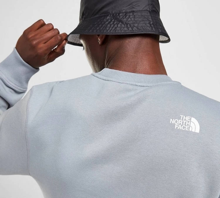 the north face fine box logo crew sweatshirt