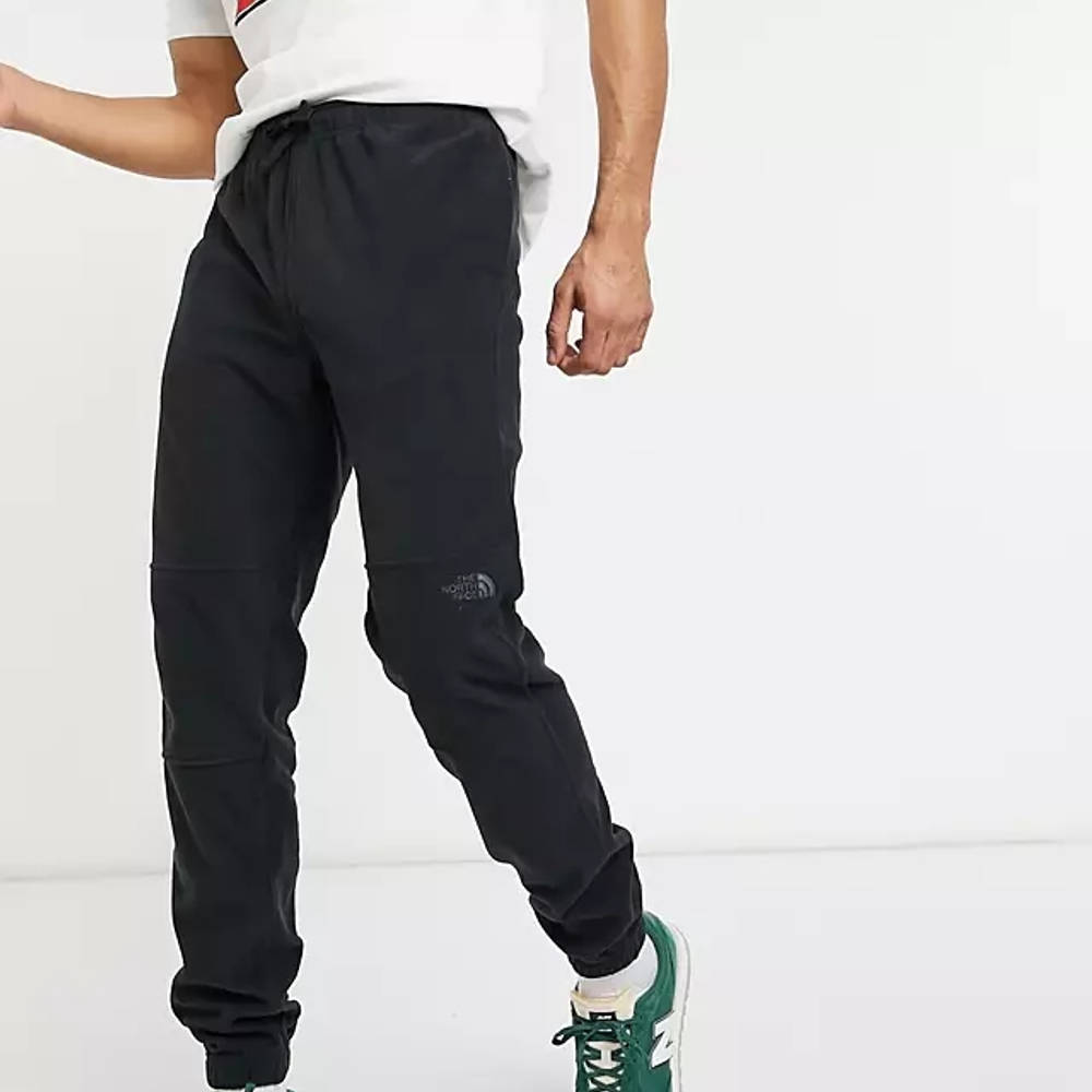 black north face track pants