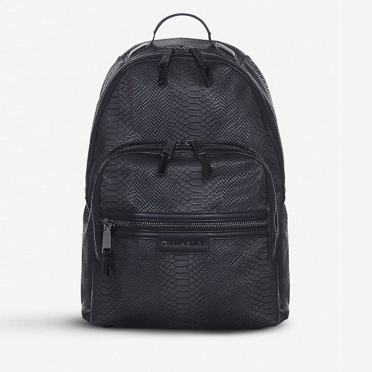 Tiba + Marl Elwood Snake-Embossed Backpack