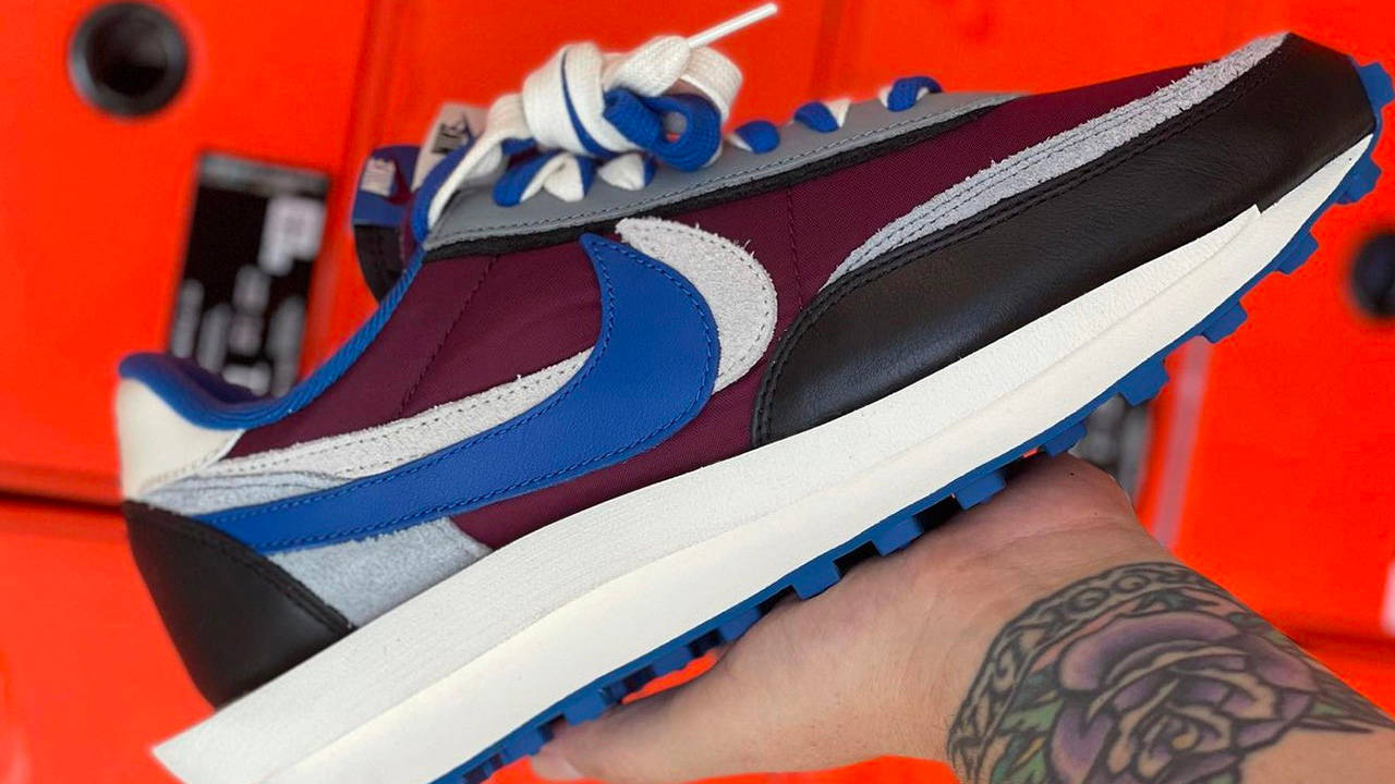 UNDERCOVER x sacai x Nike LDWaffle Night Maroon