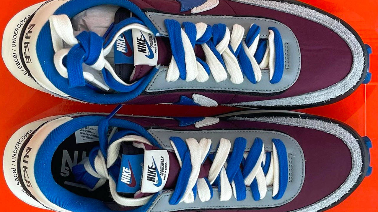UNDERCOVER x sacai x Nike LDWaffle Night Maroon