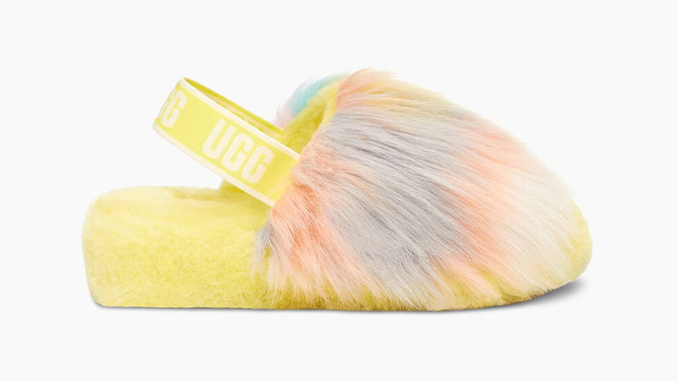 UGG Fluff Yeah Tie Dye Slide Margarita