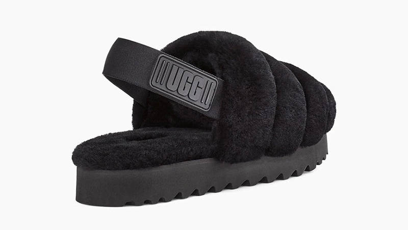 UGG Super Fluff Slipper Black