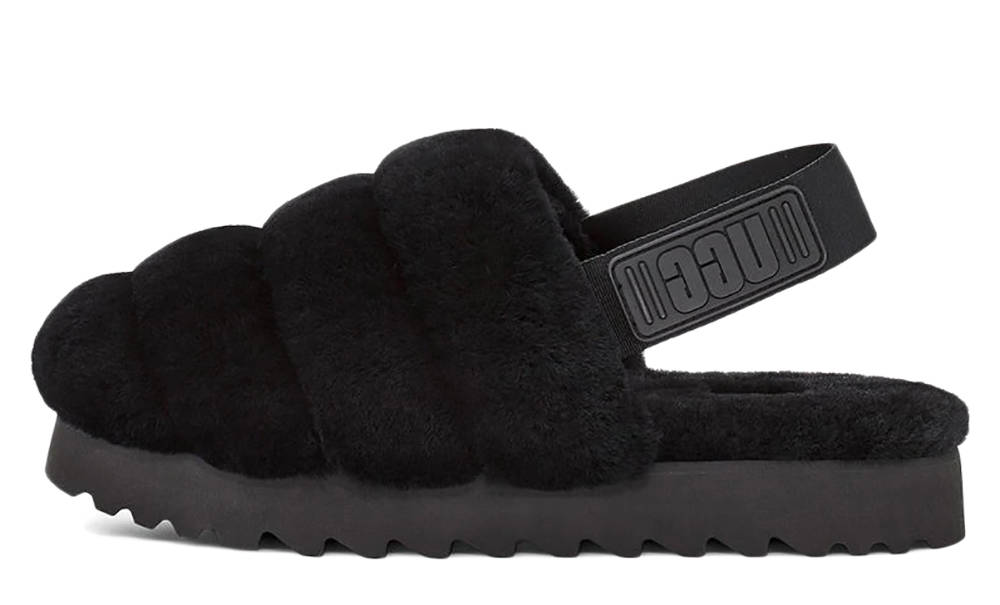UGG Super Fluff Slipper Black