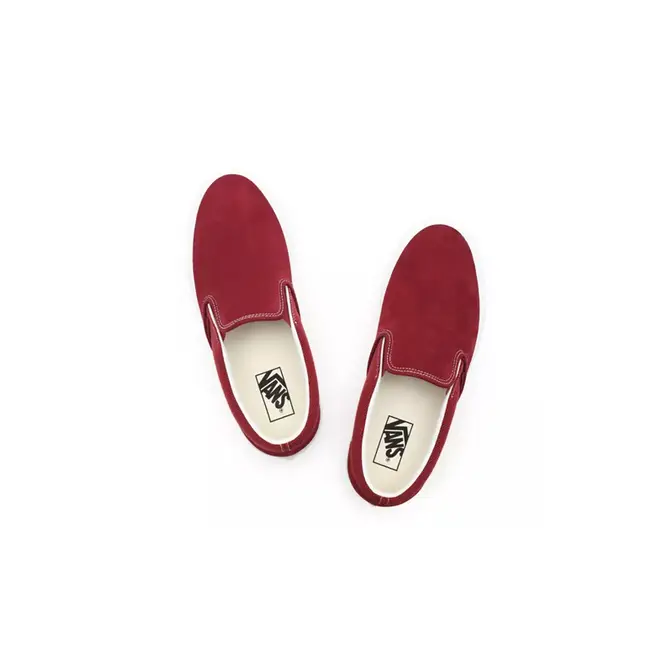 Maroon slip deals on vans