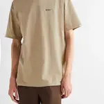 WTAPS Logo-Print Cotton-Jersey T-Shirt Beige Front