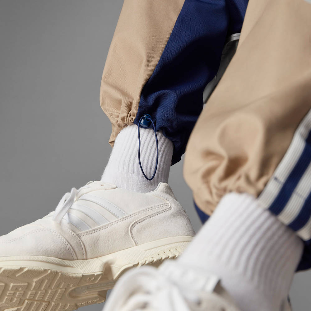 adidas Blue Version Chino Track Trousers - Khaki Blue | The Sole Supplier