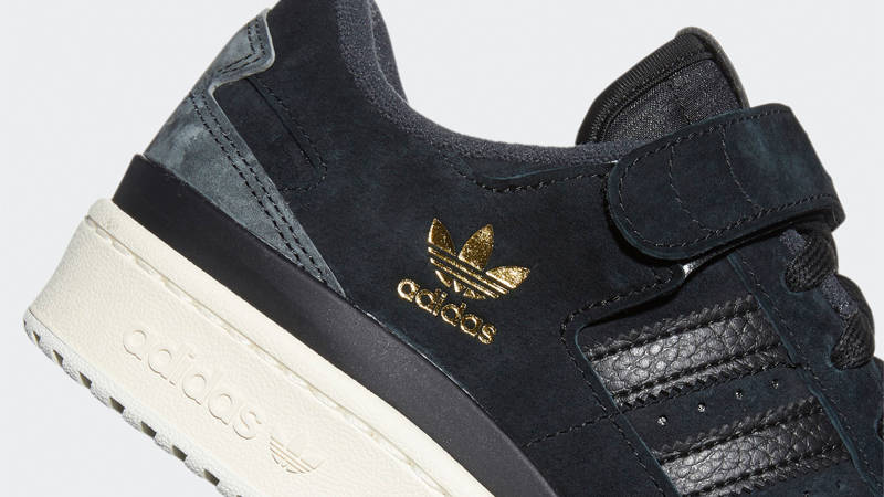 adidas Forum 84 Low Core Black Cream Closeup