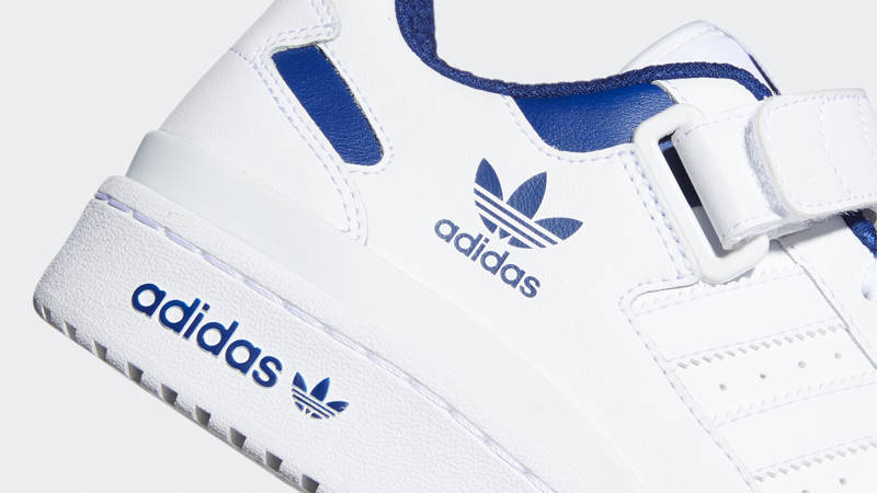 adidas Forum Low White Victory Blue Closeup