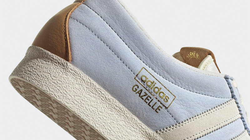 adidas Gazelle Vintage Halo Blue Closeup