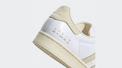 adidas Superstar White Cream Blue H05361 heel
