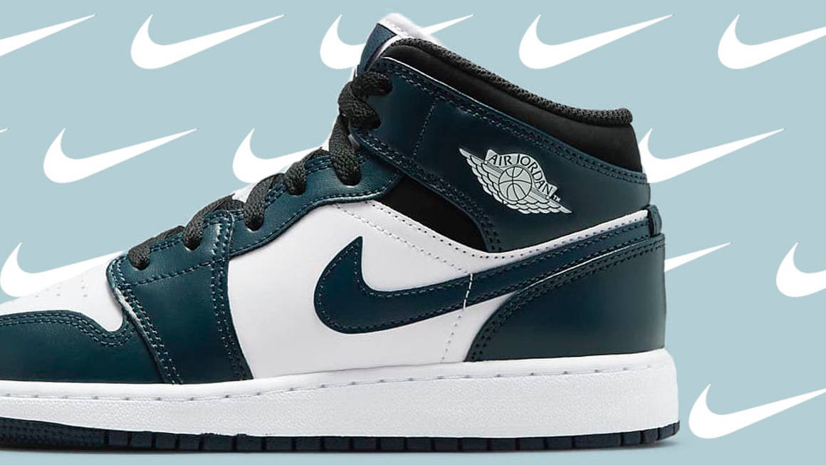 jordan 1 mid blue teal