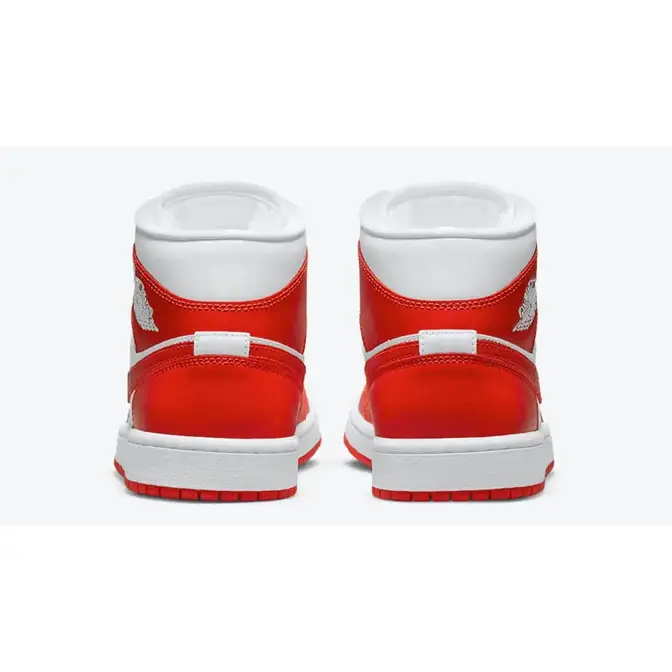 air jordan 1 mid orange white