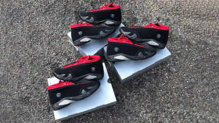 The Air Jordan 14 Low "Lipstick" Indulges in a Two-Tone Makeup The Air Jordan 14 Low "Lipstick" Indulges in a Two-Tone Makeup
