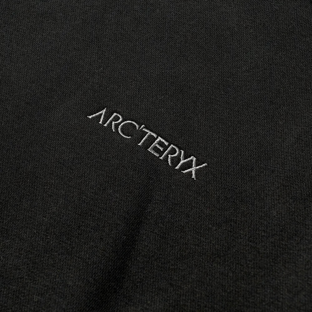 Arc'teryx Word Emblem Crew Sweatshirt Black Detail