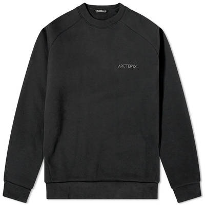 Arc'teryx Word Emblem Crew Sweatshirt Black