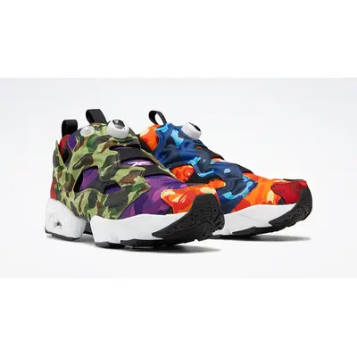 Reebok insta pump store x bape