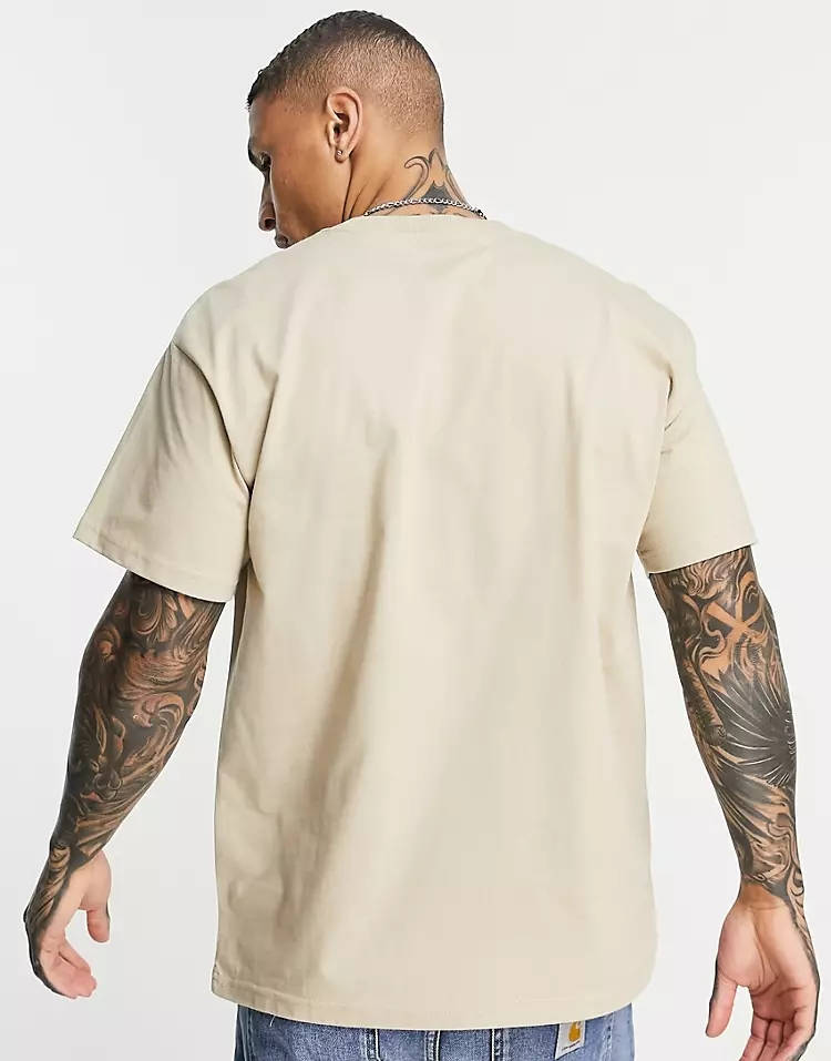 Carhartt WIP Berkeley Script T-Shirt Beige Back
