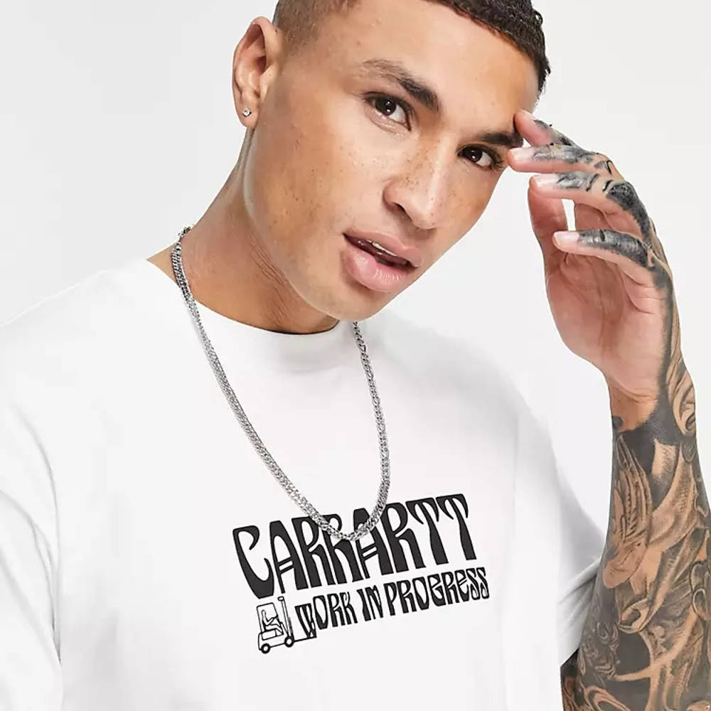 Carhartt WIP Removals T-Shirt White Detail