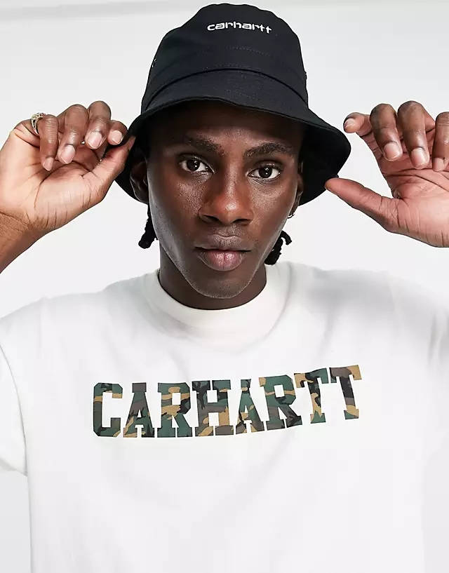 Carhartt WIP Script Bucket Hat - Black 