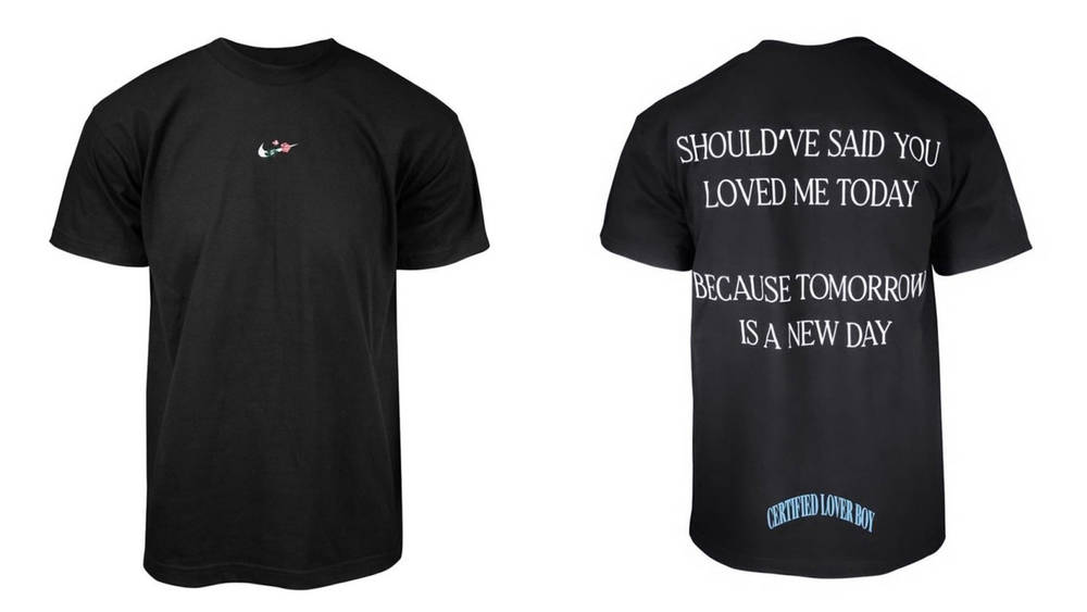 Image via champagnepapi Drake Previews a First Look at 'Certified Lover Boy' x Nike Merch