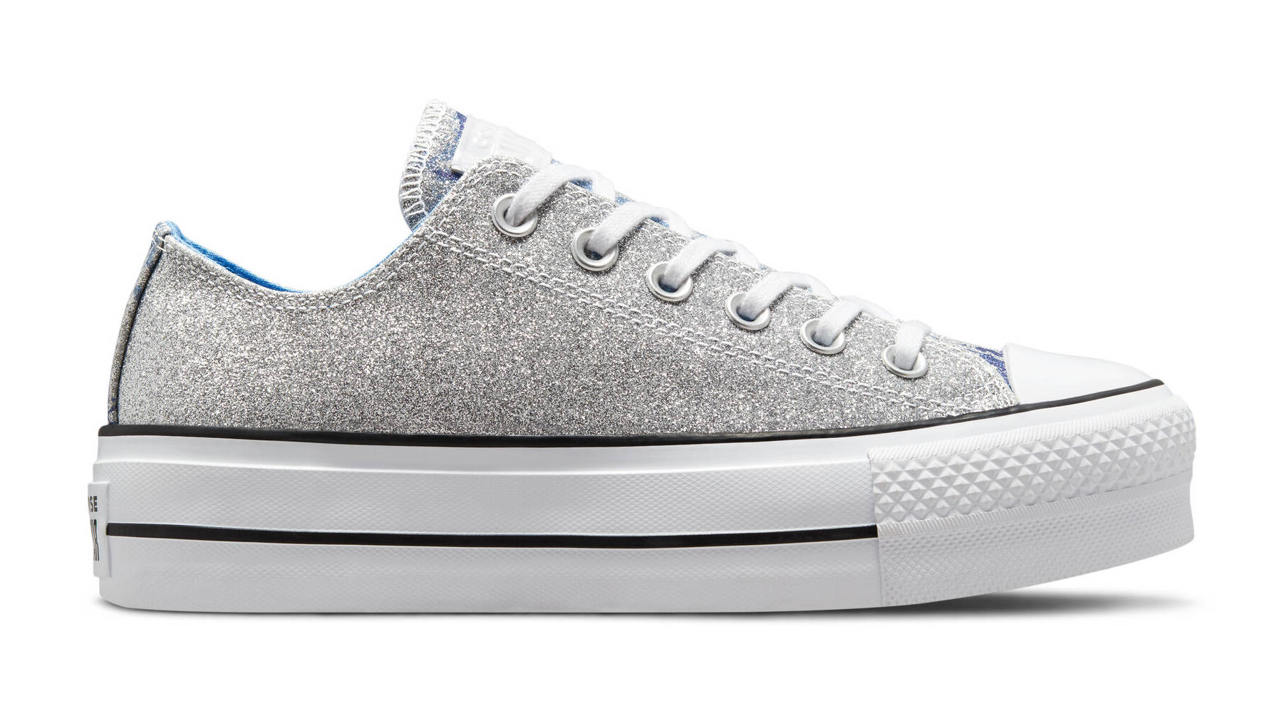 Converse Chuck Taylor Hybrid Shine Platform Hi Silver